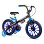 Imagem de Bicicleta Infantil Aro 16 - Tech Boys - Menino - Preto e Azul - Nathor