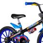Imagem de Bicicleta Infantil Aro 16 - Tech Boys - Menino - Preto e Azul - Nathor