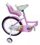 Imagem de Bicicleta Infantil Aro 18 C/cesta E Carona Rosa 24046