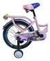 Imagem de Bicicleta Infantil Aro 18 Com Cestinha Rosa Beidox 24103Bk