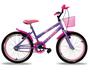 Imagem de Bicicleta Infantil Aro 20 bicicleta de Feminina menina  com Cadeirinha de Boneca e rodinha 5 a 8 anos e até 50KG