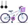 Imagem de Bicicleta Infantil Aro 20 Com Cestinha e Rodinhas