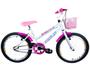 Imagem de Bicicleta Infantil Aro 20 Feminina  Aro Aero + Rodinha de Treinamento - Wolf Bike