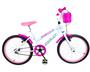 Imagem de Bicicleta Infantil Aro 20 Feminina Com Cestinha + Rodinha Lateral  - WOLF BIKE