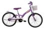 Imagem de Bicicleta Infantil Aro 20 Feminina Fashion Lilas com Paralama e Cesta