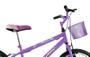 Imagem de Bicicleta Infantil Aro 20 Feminina Melissa com Cesta Lilas