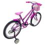 Imagem de Bicicleta Infantil Aro 20 Feminina - Route Bike - Aro Aero Horus - Cestinha - Rodinha Lateral
