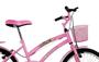 Imagem de Bicicleta Infantil Aro 20 Feminina Susi Rosa Com Para-lama e Cesta