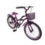 Imagem de Bicicleta Infantil Aro 20 Menina Freio V Brake Aro Aero Lubrificada E Revisada Com Cestinha