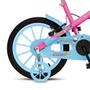 Imagem de Bicicleta Infantil Aurora Fest Colli Aro 16 Com Freios V-Brake Rodas de Apoio e Cestinha