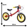 Imagem de Bicicleta Infantil Balance Equilíbrio Sem Pedal Aro 12 Personagem Carros - Nathor