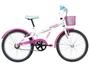 Imagem de Bicicleta Infantil Barbie Aro 20 Caloi Branco