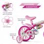 Imagem de Bicicleta Infantil Bike 3 a 5 Anos  Com Roda Treinamento Flower Aro 12 Nathor 