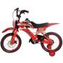 Imagem de Bicicleta Infantil Bike Moto Vermelha Aro 16 Unitoys
