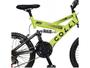 Imagem de Bicicleta Infantil Colli GPS Aro 20 36 Raias 21 Marchas Dupla Suspensão Amarelo Neon