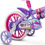 Imagem de Bicicleta Infantil com Rodinha aro 12 Menina Violet Nathor