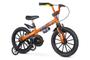 Imagem de Bicicleta Infantil Com Rodinhas Aro 16 Menino Extreme Laranja Nathor