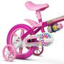 Imagem de Bicicleta Infantil com rodinhas Flower Aro 12 Nathor