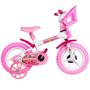 Imagem de Bicicleta Infantil Criança Aro 12 Princesas Branco E Rosa - Styll
