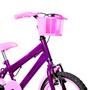 Imagem de Bicicleta Infantil Feminina Aro 16 Alumínio Colorido + Kit Proteção