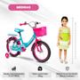 Imagem de Bicicleta infantil Feminina Aro 16 Love Tiffany Cesto e Rodinhas