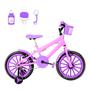 Imagem de Bicicleta Infantil Feminina Aro 16 Nylon + Kit Passeio +  Cestinha