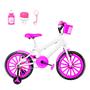 Imagem de Bicicleta Infantil Feminina Aro 16 Nylon + Kit Passeio +  Cestinha