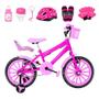 Imagem de Bicicleta Infantil Feminina Aro 16 Nylon + Kit Premium