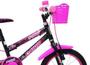 Imagem de Bicicleta Infantil Feminina Aro 16  - Preta e Pink