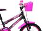 Imagem de Bicicleta Infantil Feminina Aro 16 - Preto e Pink - Cairu