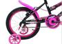 Imagem de Bicicleta Infantil Feminina Aro 16 - Preto e Pink - Cairu