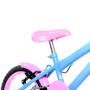 Imagem de Bicicleta Infantil Feminina Aro 16 Roda Alumínio Colorido + Kit Proteção