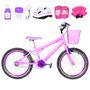 Imagem de Bicicleta Infantil Feminina Aro 20 Aero + Kit Proteção