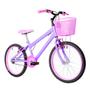 Imagem de Bicicleta Infantil Feminina Aro 20 Alumínio Colorido + Kit Premium