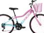 Imagem de Bicicleta Infantil Feminina Aro 24 KOG Alumínio 18V C Cestinha