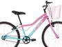 Imagem de Bicicleta Infantil Feminina Aro 24 KOG Alumínio Com Cestinha