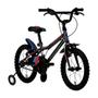 Imagem de Bicicleta Infantil Groove Ragga aro 16 Grafite/Azul/Vermelho