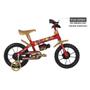 Imagem de Bicicleta Infantil Hero Boy Aro 12 Vm E Dourado E Capacete