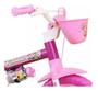 Imagem de Bicicleta Infantil Infantil Nathor Flower Aro 12 Freio Tambor Cor Rosa Com Rodas De Treinamento