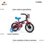 Imagem de Bicicleta infantil masculino Mechanic Aro 12 NATHOR rodinhas
