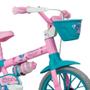 Imagem de Bicicleta Infantil Menina Aro 12 Charm Com Rodinha e Cestinha Nathor