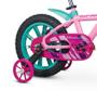 Imagem de Bicicleta Infantil Menina First Pro Aro 14 Com Rodinhas Nathor