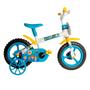 Imagem de Bicicleta Infantil Menino Aro 12 Bike Com Rodinhas De Treinamento Styll Baby Clubinho Salva Vidas