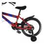 Imagem de Bicicleta Infantil Menino Menina Aro16 Vermelha Rodinha 60Kg