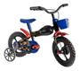 Imagem de Bicicleta Infantil Moto Bike - Aro 12 - Preto/ul/Vermelho