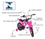 Imagem de Bicicleta Infantil Moto Cross Aro 16 Rodas Treinamento Rosa