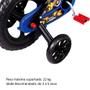 Imagem de Bicicleta Infantil Motobike Meninos Aro 12 Preta e Azul Styll Kids