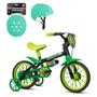 Imagem de Bicicleta Infantil Nathor Aro 12 Menino Black Com Capacete