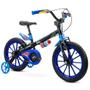 Imagem de Bicicleta Infantil Nathor Aro 16 Tech Boys 6 Com Rodinhas Preto