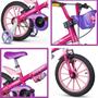 Imagem de Bicicleta Infantil Nathor Aro 16 Top Girls Com Cesta e Rodinhas